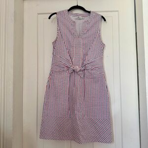 Vineyard Vines Red, White & Blue Seersucker Dress - Size 8